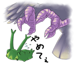 Loving larva Great purple emperor sticker #3190238