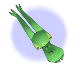 Loving larva Great purple emperor sticker #3190262