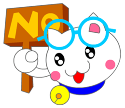 Eyeglasses Cat (Manga Action) sticker #3191268