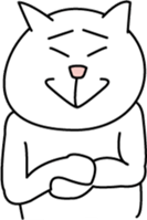 White cat Bunta -Expression .ver- sticker #3191473