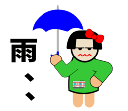 Negative girl here sticker #3191538