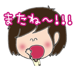 Daily life sticker of the girl sticker #3191573