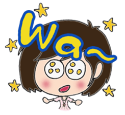 Daily life sticker of the girl sticker #3191579