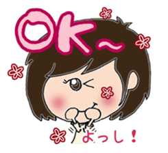 Daily life sticker of the girl sticker #3191590