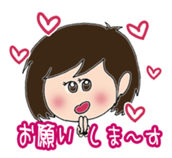 Daily life sticker of the girl sticker #3191592