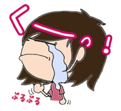 Daily life sticker of the girl sticker #3191604