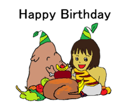 Childhood friends, mammoth and caveboy. sticker #3194187