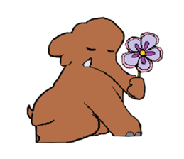 Childhood friends, mammoth and caveboy. sticker #3194191