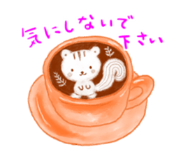 Latte art and sweets sticker #3194380