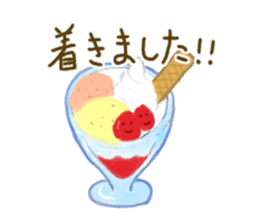 Latte art and sweets sticker #3194392