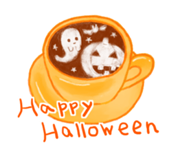 Latte art and sweets sticker #3194405