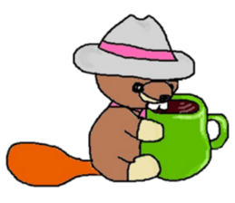 Tsuca and Beaver sticker #3195805