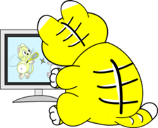 tiger or cat sticker #3197369