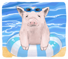 Farm animals enjoy all season events! sticker #3197477