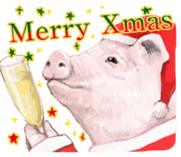 Farm animals enjoy all season events! sticker #3197483