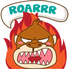 Goola, the funny big gorilla sticker #3197615