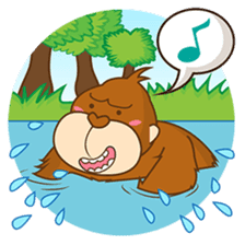 Goola, the funny big gorilla sticker #3197617