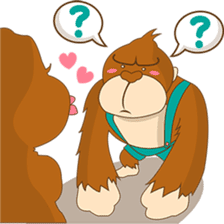 Goola, the funny big gorilla sticker #3197619