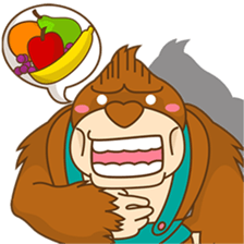 Goola, the funny big gorilla sticker #3197623