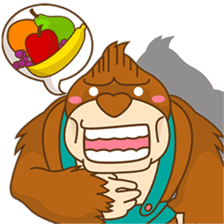 Goola, the funny big gorilla sticker #3197623