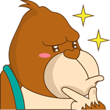 Goola, the funny big gorilla sticker #3197624