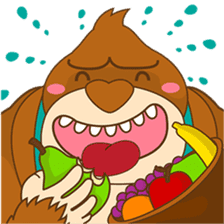 Goola, the funny big gorilla sticker #3197625