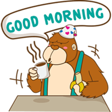 Goola, the funny big gorilla sticker #3197636