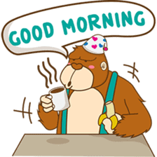 Goola, the funny big gorilla sticker #3197636