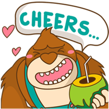 Goola, the funny big gorilla sticker #3197639