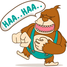 Goola, the funny big gorilla sticker #3197642