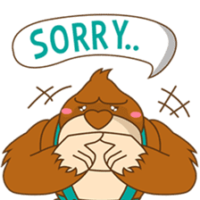 Goola, the funny big gorilla sticker #3197647