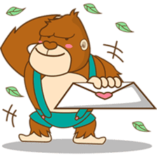 Goola, the funny big gorilla sticker #3197649