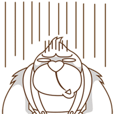 Goola, the funny big gorilla sticker #3197650