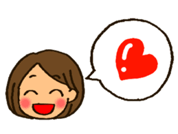 MIYO-chan for ordinary conversation sticker #3197694