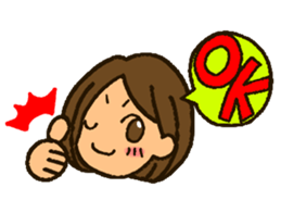 MIYO-chan for ordinary conversation sticker #3197697