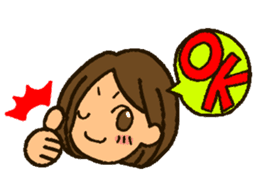 MIYO-chan for ordinary conversation sticker #3197697