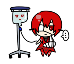 Cute android girl, hi-tan sticker #3198180