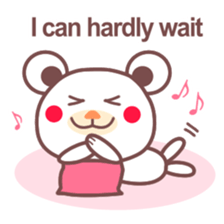 Bear made of the chocolate 2(English) sticker #3198424