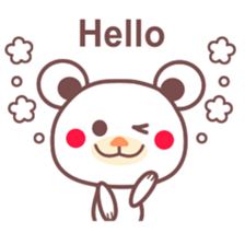 Bear made of the chocolate 2(English) sticker #3198431