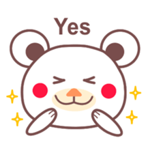 Bear made of the chocolate 2(English) sticker #3198441