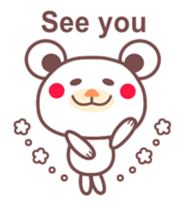 Bear made of the chocolate 2(English) sticker #3198450