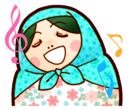 Matryoshka in Blue sticker #3198451