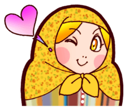 Matryoshka in Blue sticker #3198452