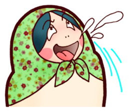 Matryoshka in Blue sticker #3198456