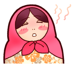 Matryoshka in Blue sticker #3198457