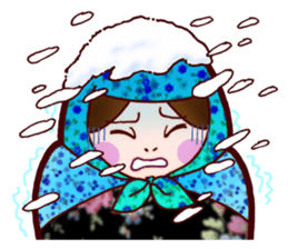 Matryoshka in Blue sticker #3198458