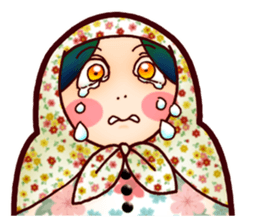 Matryoshka in Blue sticker #3198465