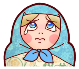 Matryoshka in Blue sticker #3198466