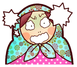 Matryoshka in Blue sticker #3198472