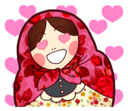 Matryoshka in Blue sticker #3198474